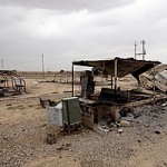 ashraf_iraq_0415 Destroyed structures at Camp Ashraf in Khalis, north of Baghdad, on April 8, 2011 (Karim Kadim / AP)